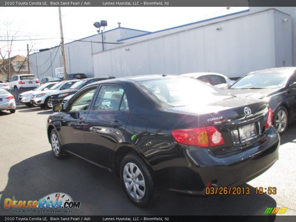 2010 Toyota Corolla LE Black Sand Pearl / Ash Photo #6