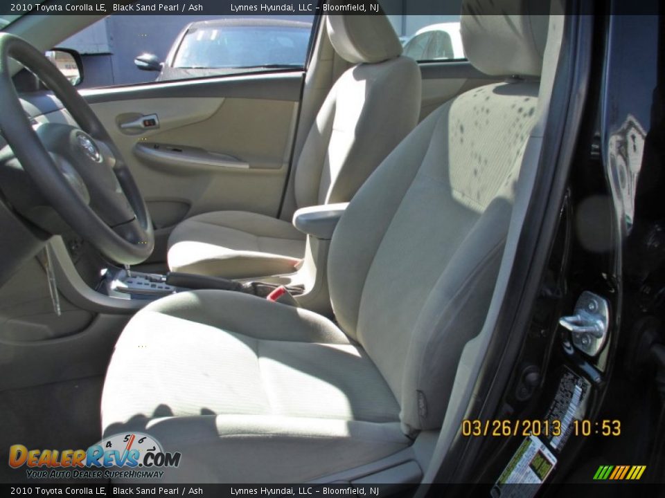2010 Toyota Corolla LE Black Sand Pearl / Ash Photo #8