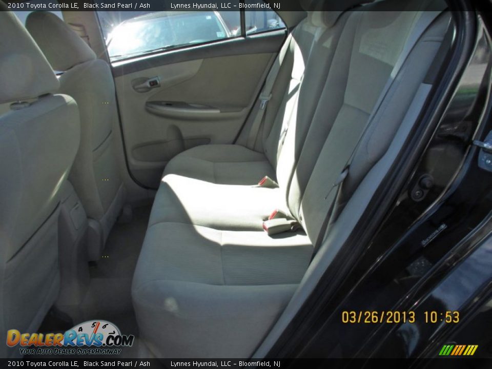 2010 Toyota Corolla LE Black Sand Pearl / Ash Photo #9