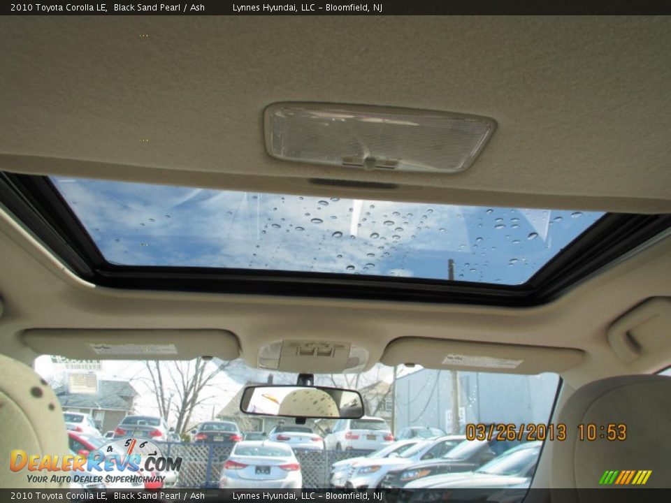 2010 Toyota Corolla LE Black Sand Pearl / Ash Photo #10
