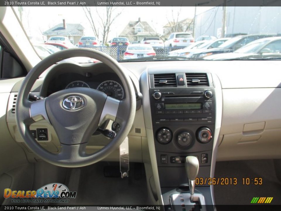 2010 Toyota Corolla LE Black Sand Pearl / Ash Photo #11
