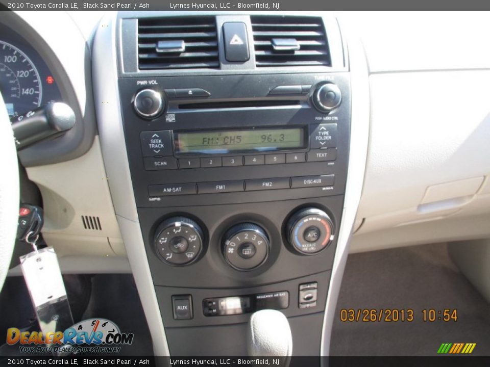 2010 Toyota Corolla LE Black Sand Pearl / Ash Photo #13