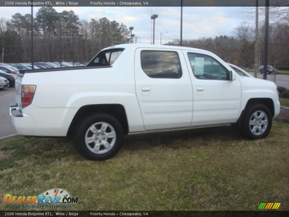 2006 Honda Ridgeline RTL White / Beige Photo #6