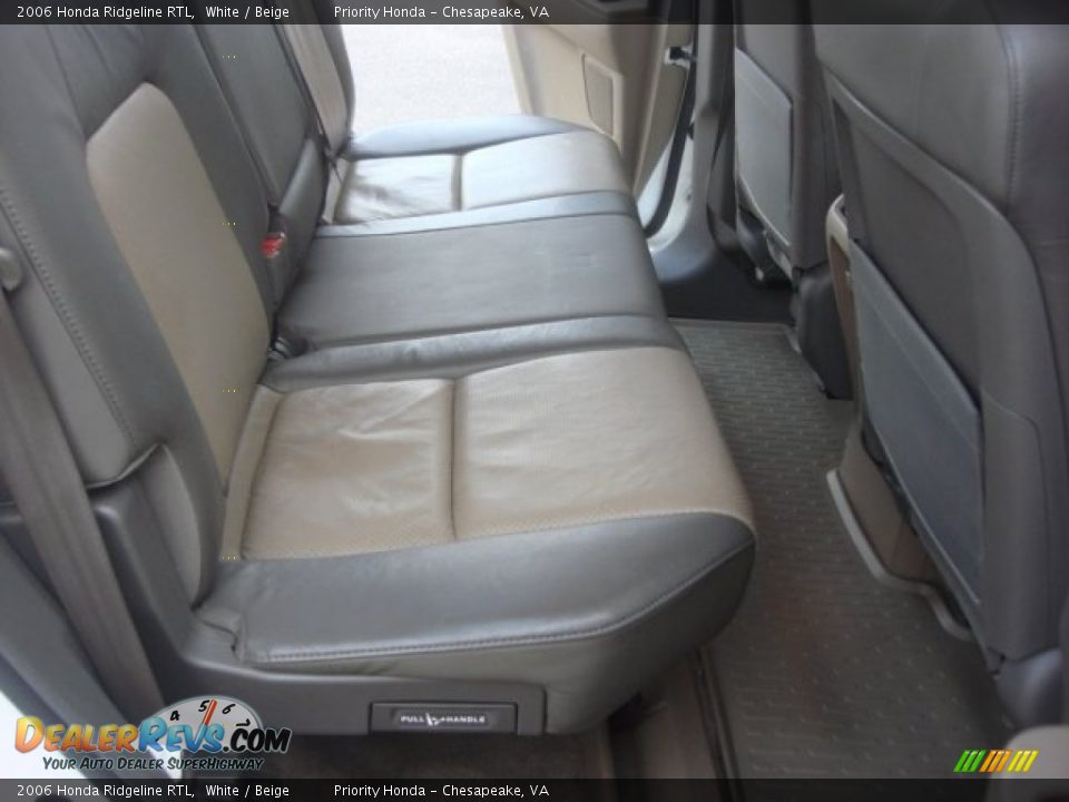 2006 Honda Ridgeline RTL White / Beige Photo #11