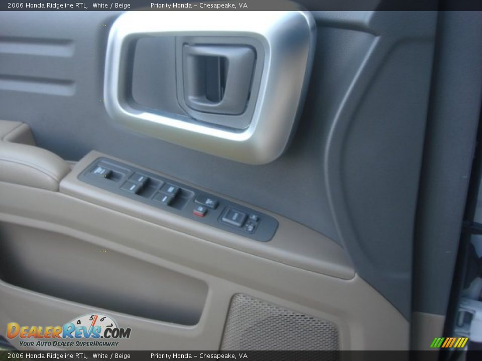 2006 Honda Ridgeline RTL White / Beige Photo #18