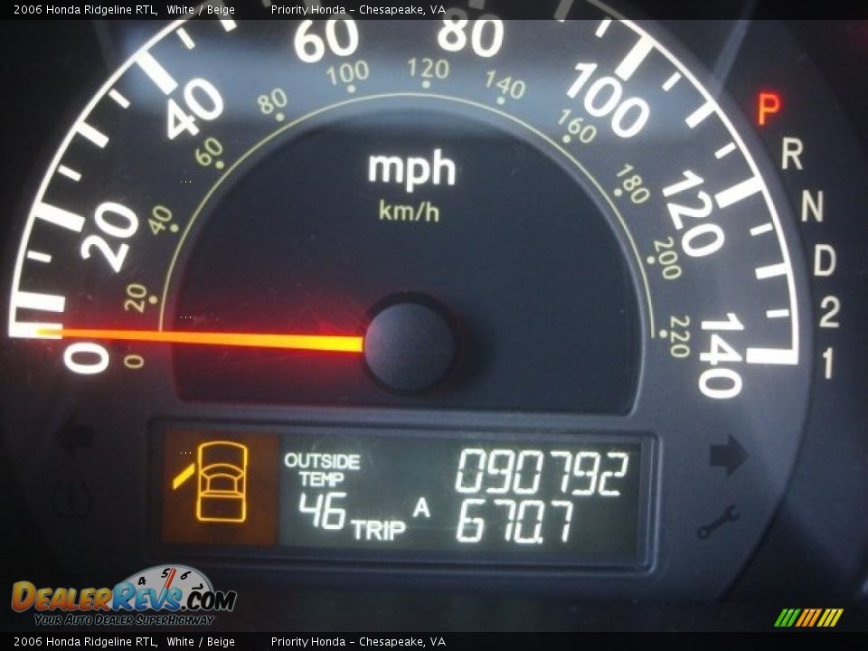 2006 Honda Ridgeline RTL White / Beige Photo #19