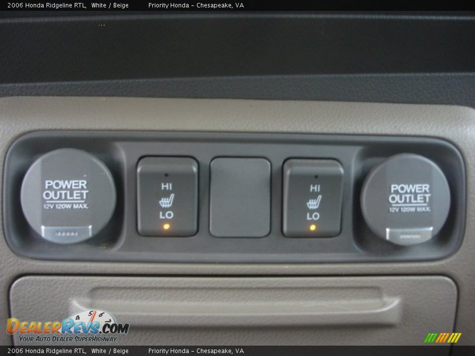 2006 Honda Ridgeline RTL White / Beige Photo #22