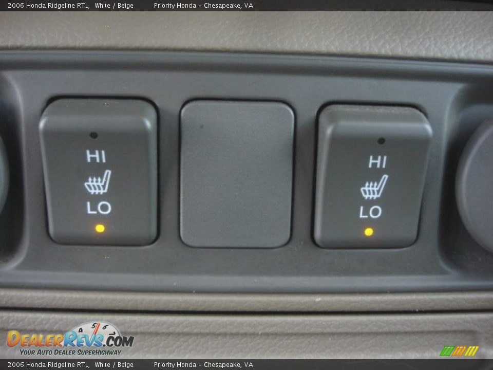 2006 Honda Ridgeline RTL White / Beige Photo #23