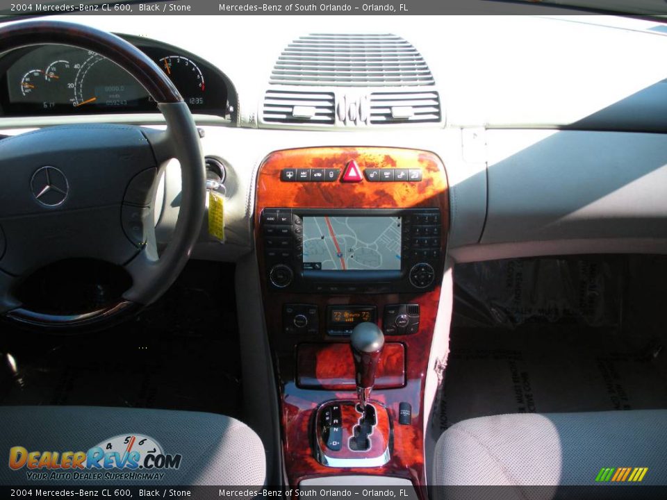 2004 Mercedes-Benz CL 600 Black / Stone Photo #17