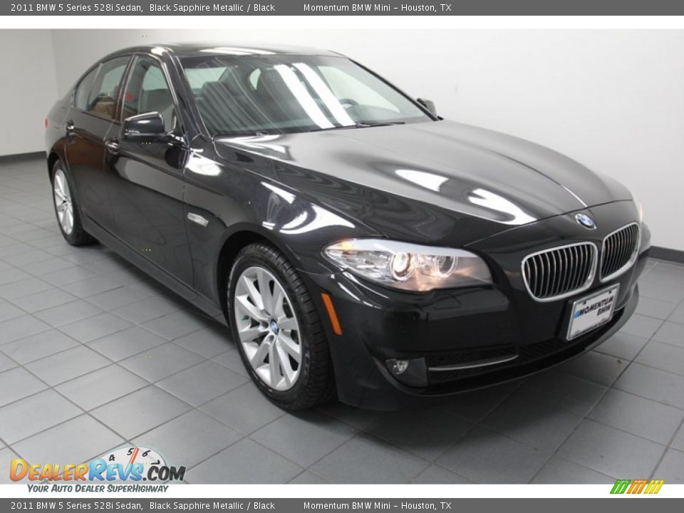 2011 BMW 5 Series 528i Sedan Black Sapphire Metallic / Black Photo #1