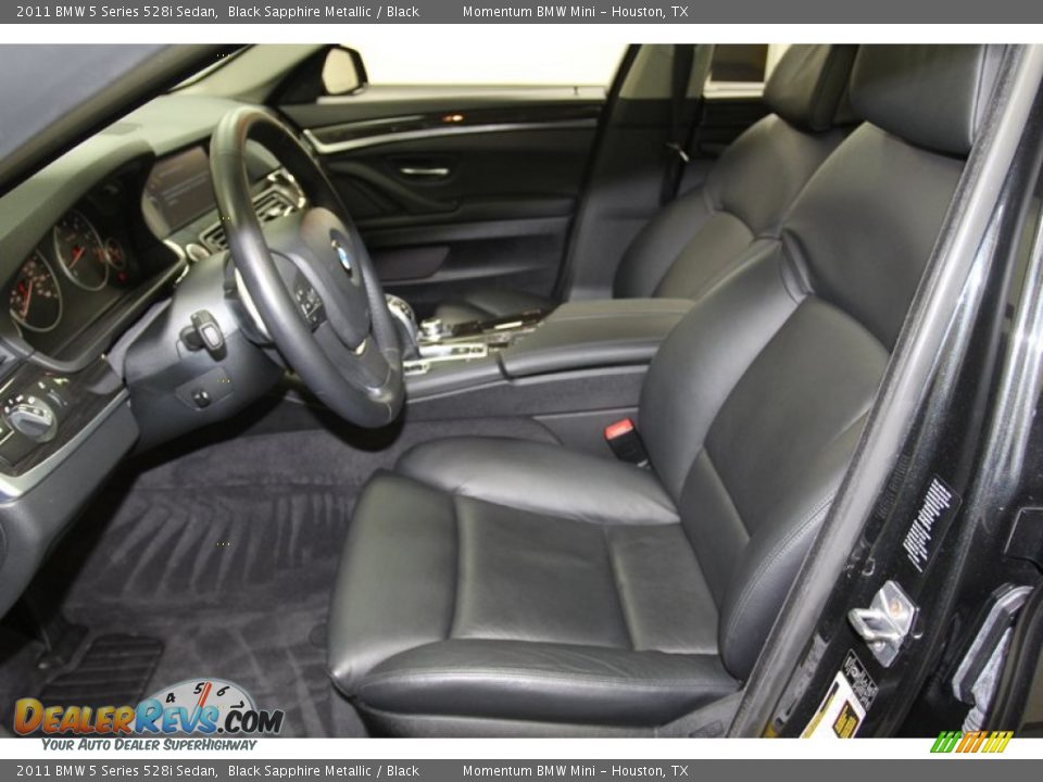 2011 BMW 5 Series 528i Sedan Black Sapphire Metallic / Black Photo #3