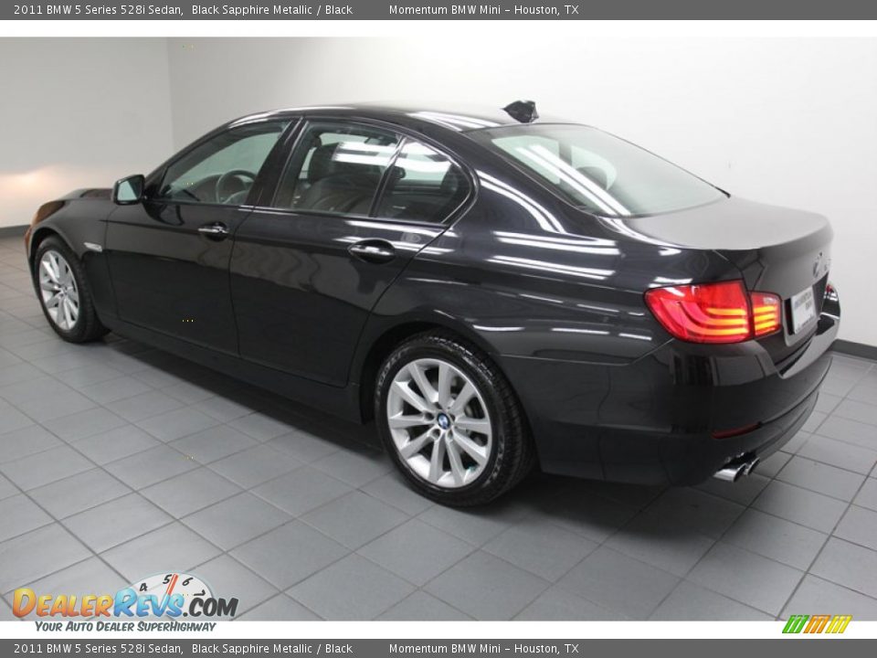 2011 BMW 5 Series 528i Sedan Black Sapphire Metallic / Black Photo #5
