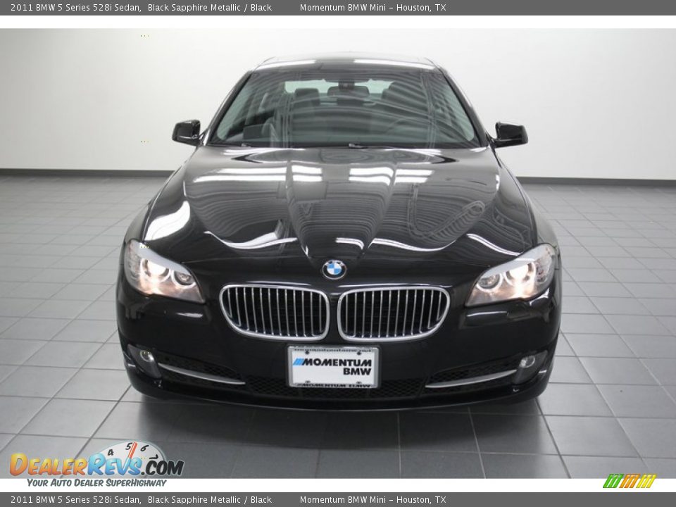 2011 BMW 5 Series 528i Sedan Black Sapphire Metallic / Black Photo #6