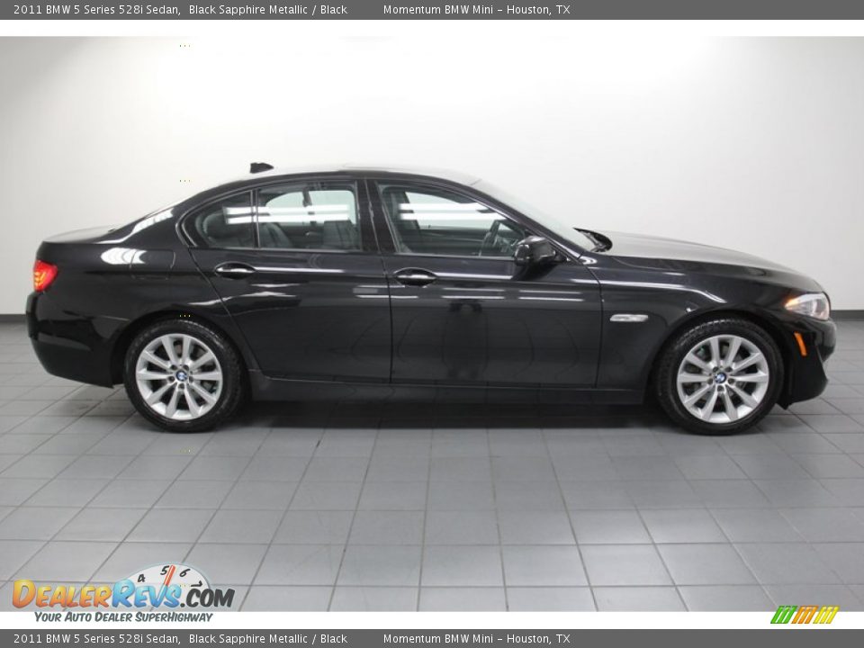 2011 BMW 5 Series 528i Sedan Black Sapphire Metallic / Black Photo #7