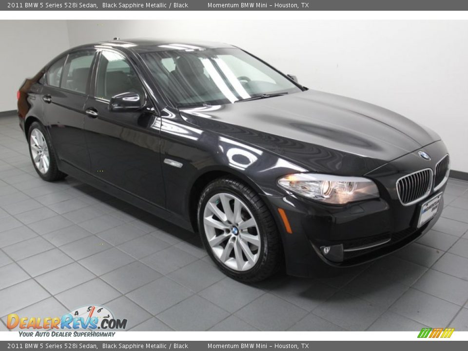 2011 BMW 5 Series 528i Sedan Black Sapphire Metallic / Black Photo #8