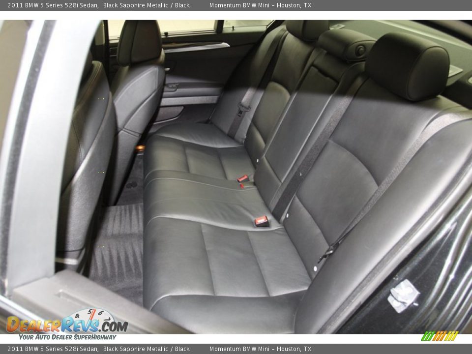 2011 BMW 5 Series 528i Sedan Black Sapphire Metallic / Black Photo #14