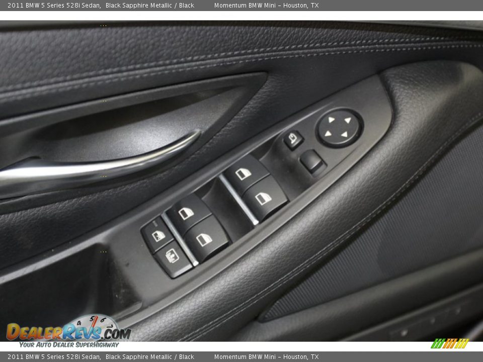 2011 BMW 5 Series 528i Sedan Black Sapphire Metallic / Black Photo #16