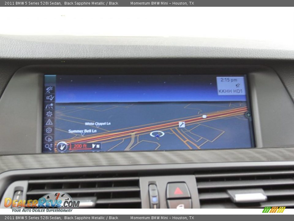 2011 BMW 5 Series 528i Sedan Black Sapphire Metallic / Black Photo #35