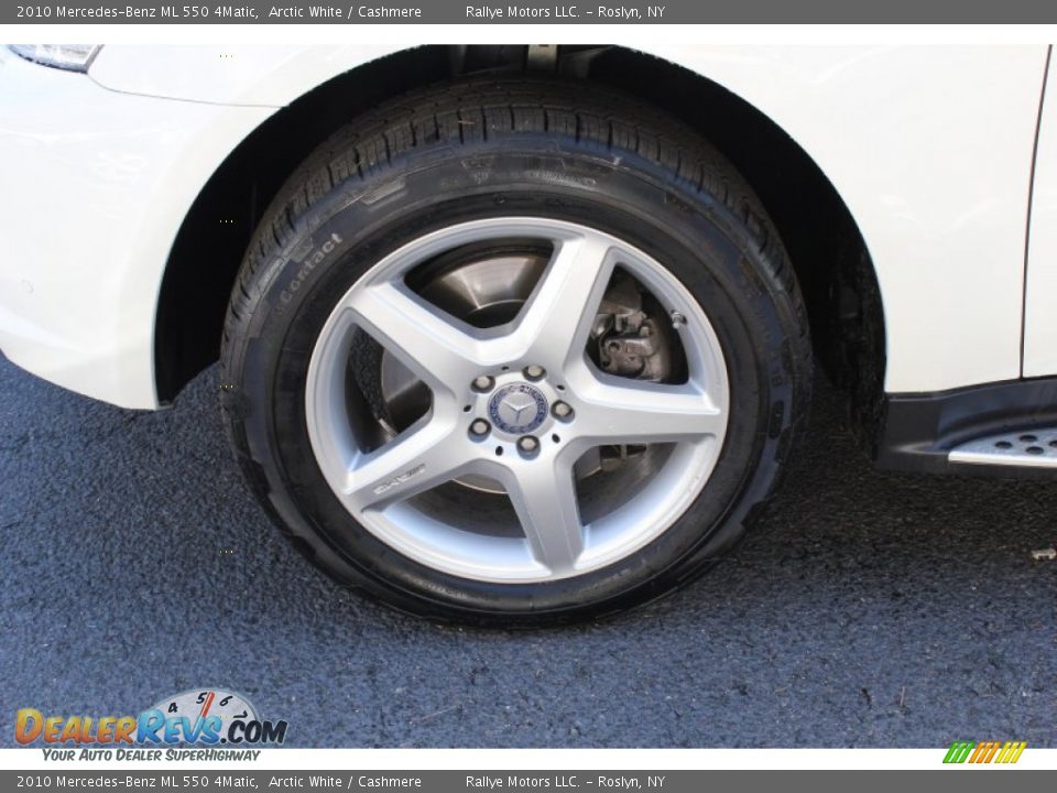 2010 Mercedes-Benz ML 550 4Matic Arctic White / Cashmere Photo #8