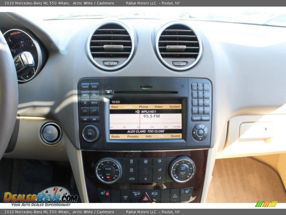 2010 Mercedes-Benz ML 550 4Matic Arctic White / Cashmere Photo #13