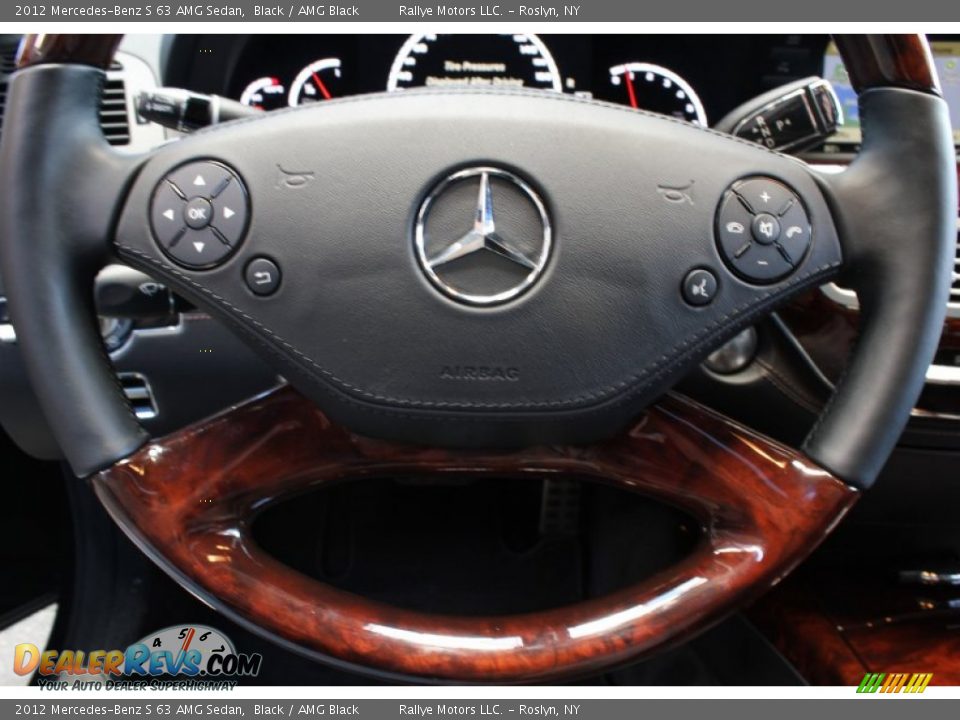 2012 Mercedes-Benz S 63 AMG Sedan Steering Wheel Photo #16