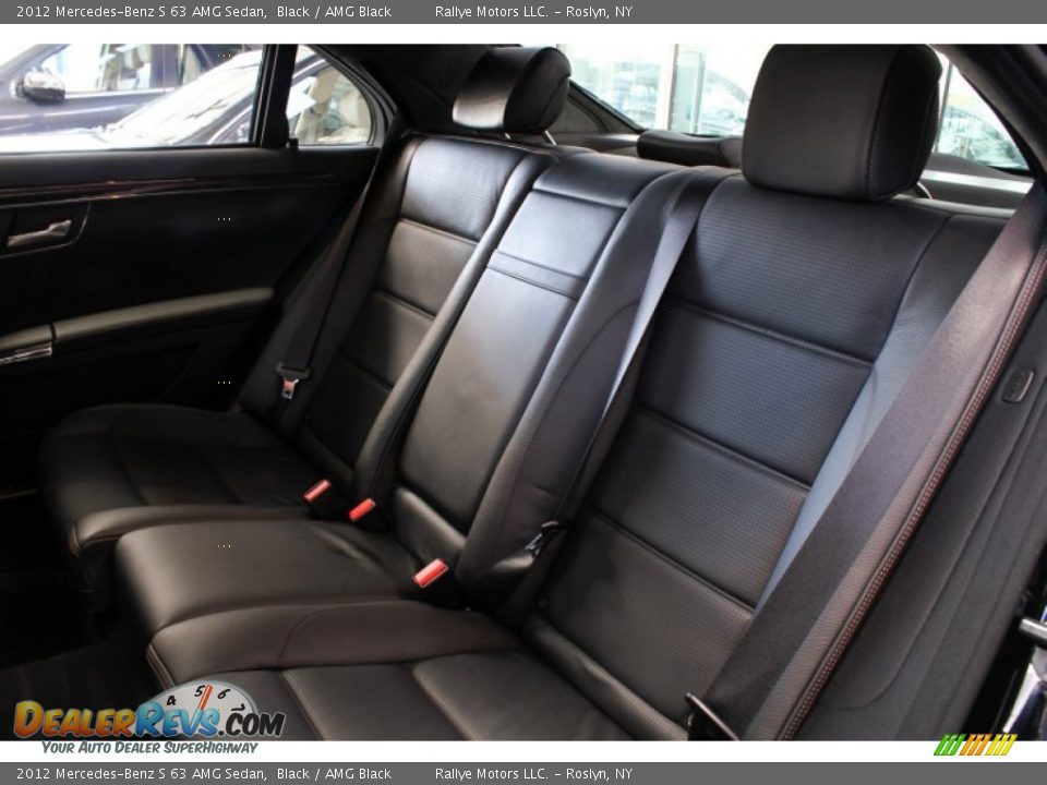 Rear Seat of 2012 Mercedes-Benz S 63 AMG Sedan Photo #19