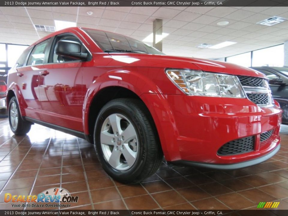 2013 Dodge Journey American Value Package Bright Red / Black Photo #1