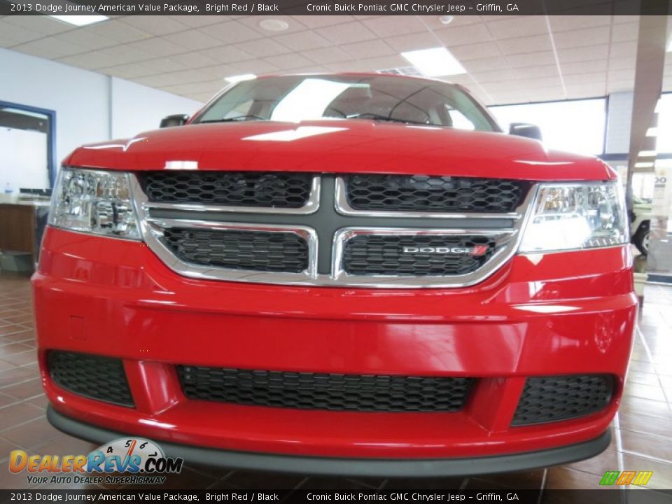 2013 Dodge Journey American Value Package Bright Red / Black Photo #2