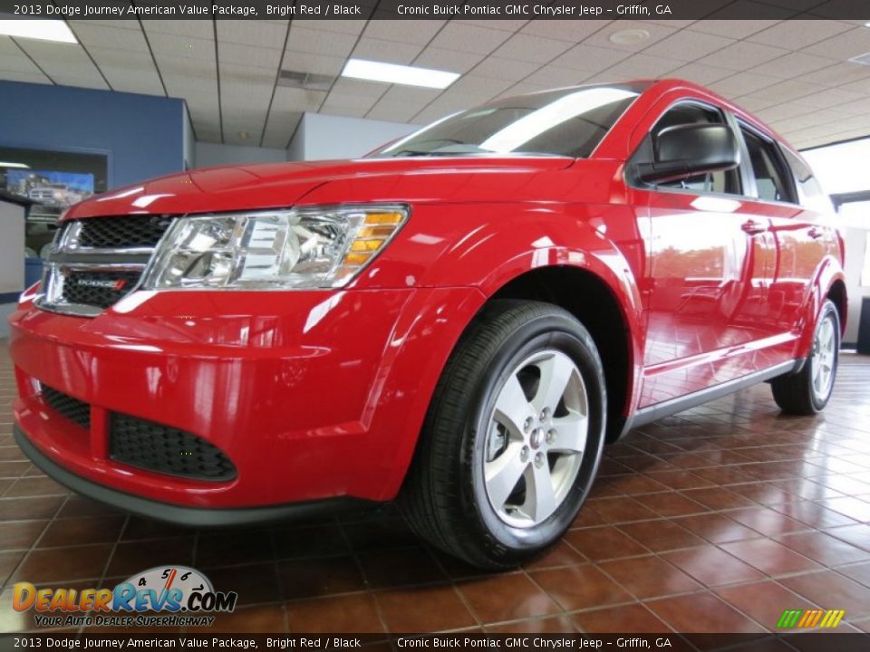 2013 Dodge Journey American Value Package Bright Red / Black Photo #3