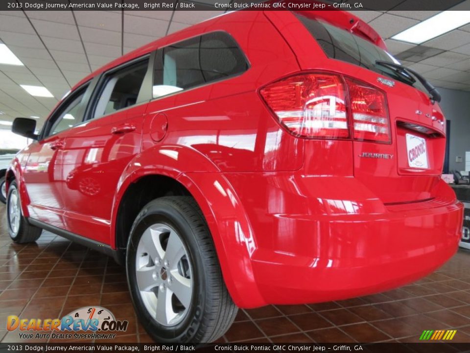2013 Dodge Journey American Value Package Bright Red / Black Photo #4