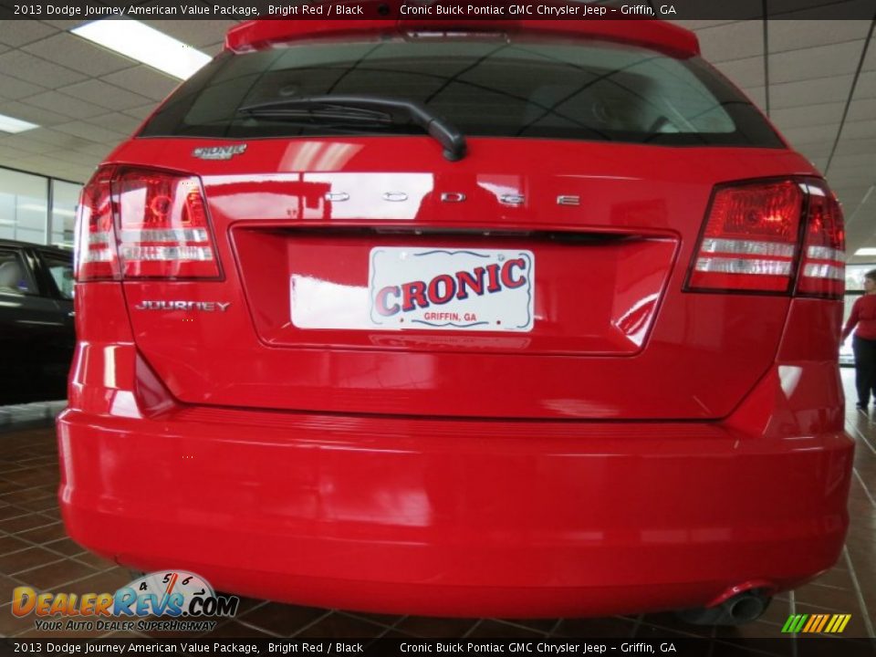 2013 Dodge Journey American Value Package Bright Red / Black Photo #5