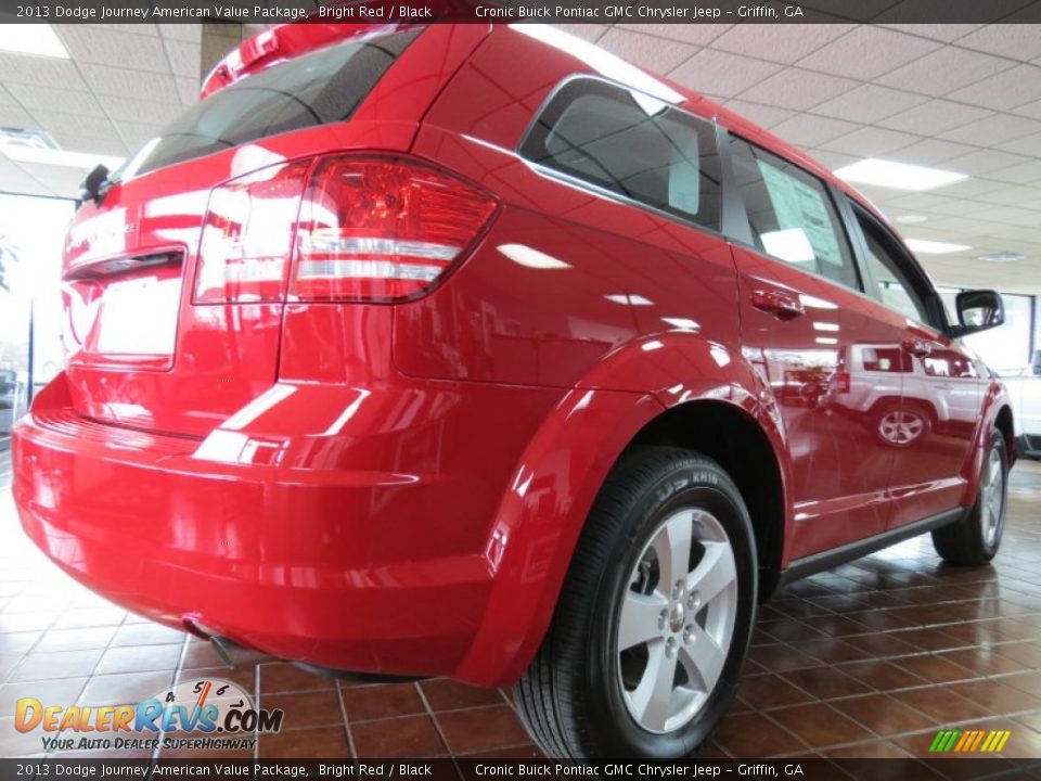 2013 Dodge Journey American Value Package Bright Red / Black Photo #6