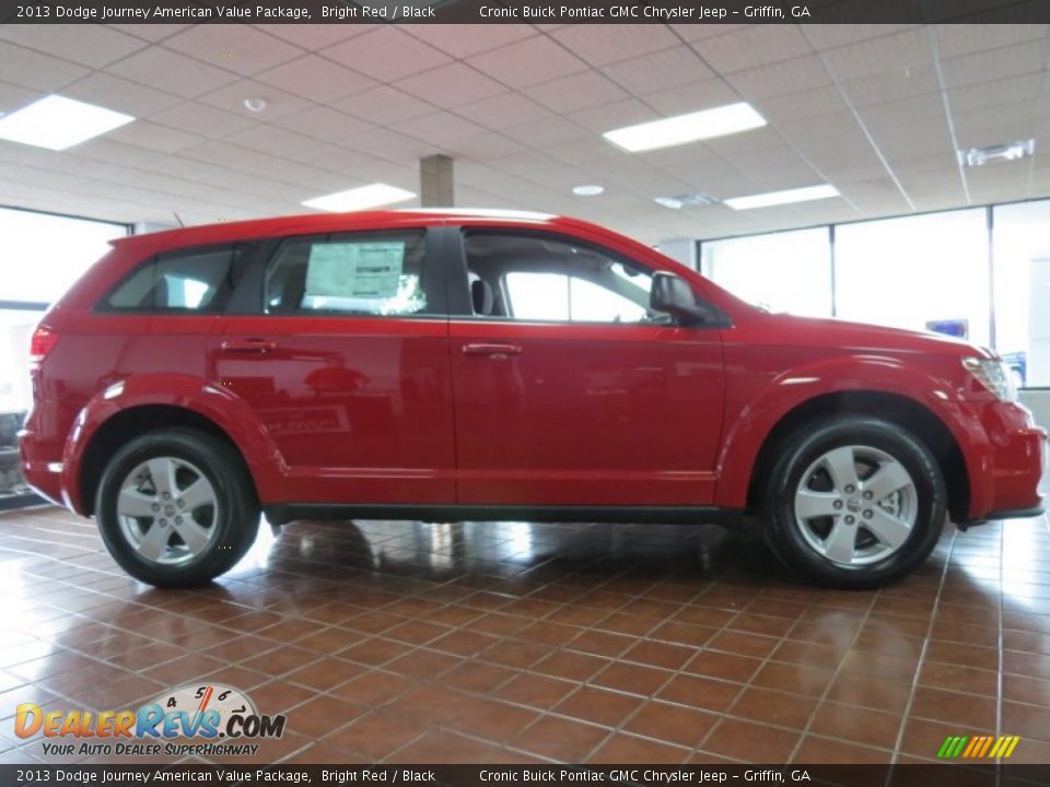 2013 Dodge Journey American Value Package Bright Red / Black Photo #7