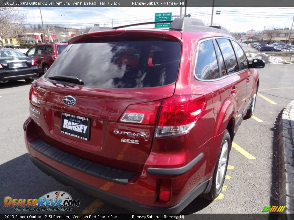 2013 Subaru Outback 2.5i Premium Venetian Red Pearl / Black Photo #7