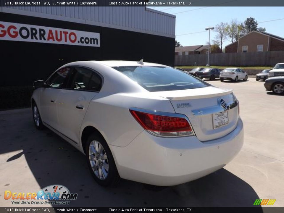 2013 Buick LaCrosse FWD Summit White / Cashmere Photo #5
