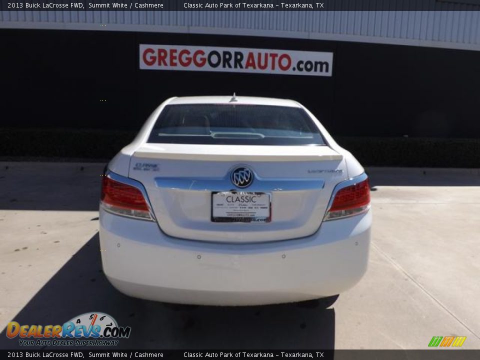 2013 Buick LaCrosse FWD Summit White / Cashmere Photo #6