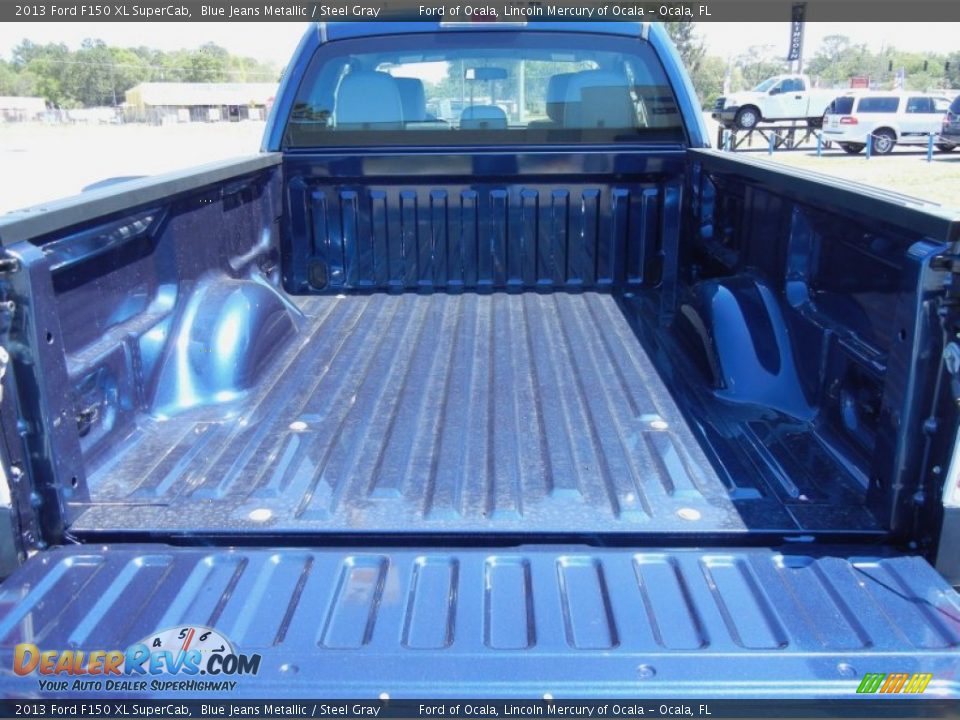 2013 Ford F150 XL SuperCab Blue Jeans Metallic / Steel Gray Photo #4