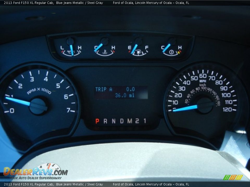 2013 Ford F150 XL Regular Cab Gauges Photo #8