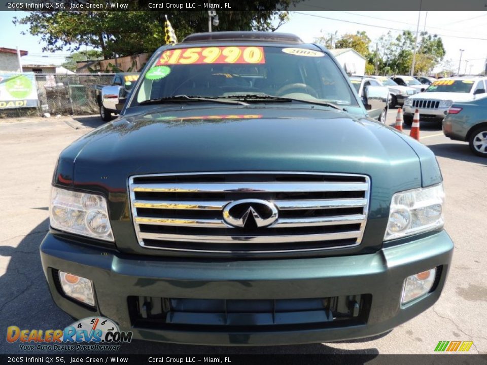 2005 Infiniti QX 56 Jade Green / Willow Photo #2