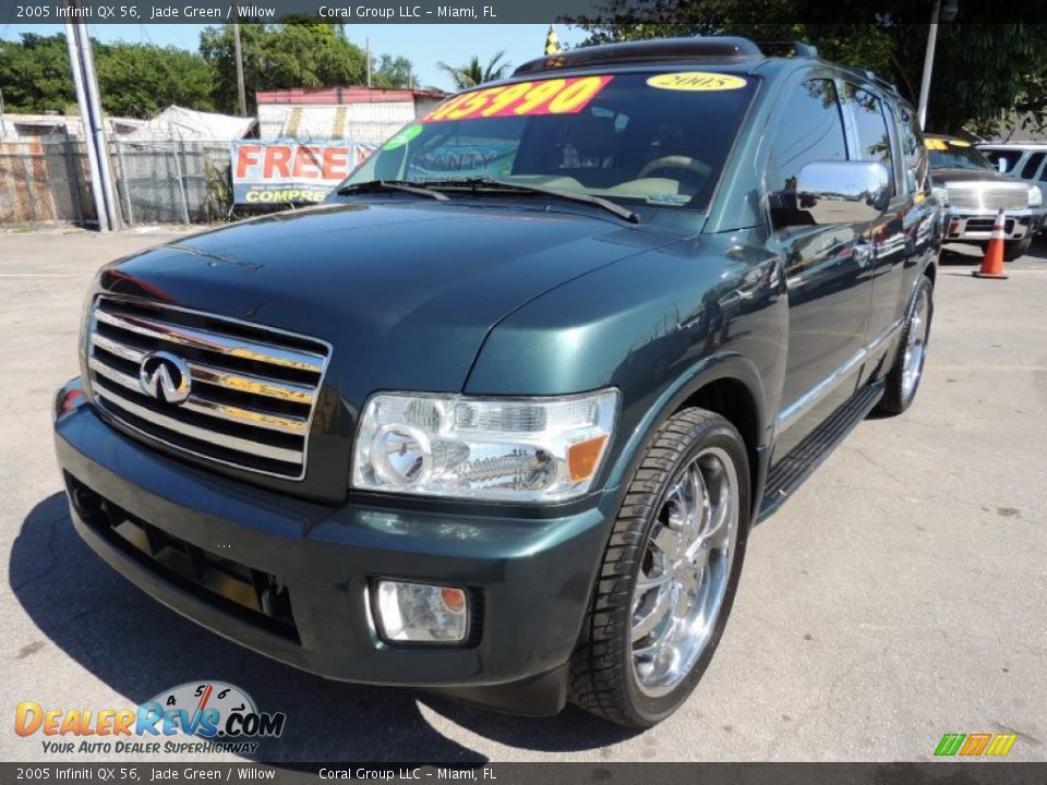 2005 Infiniti QX 56 Jade Green / Willow Photo #3