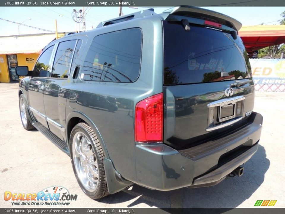2005 Infiniti QX 56 Jade Green / Willow Photo #5