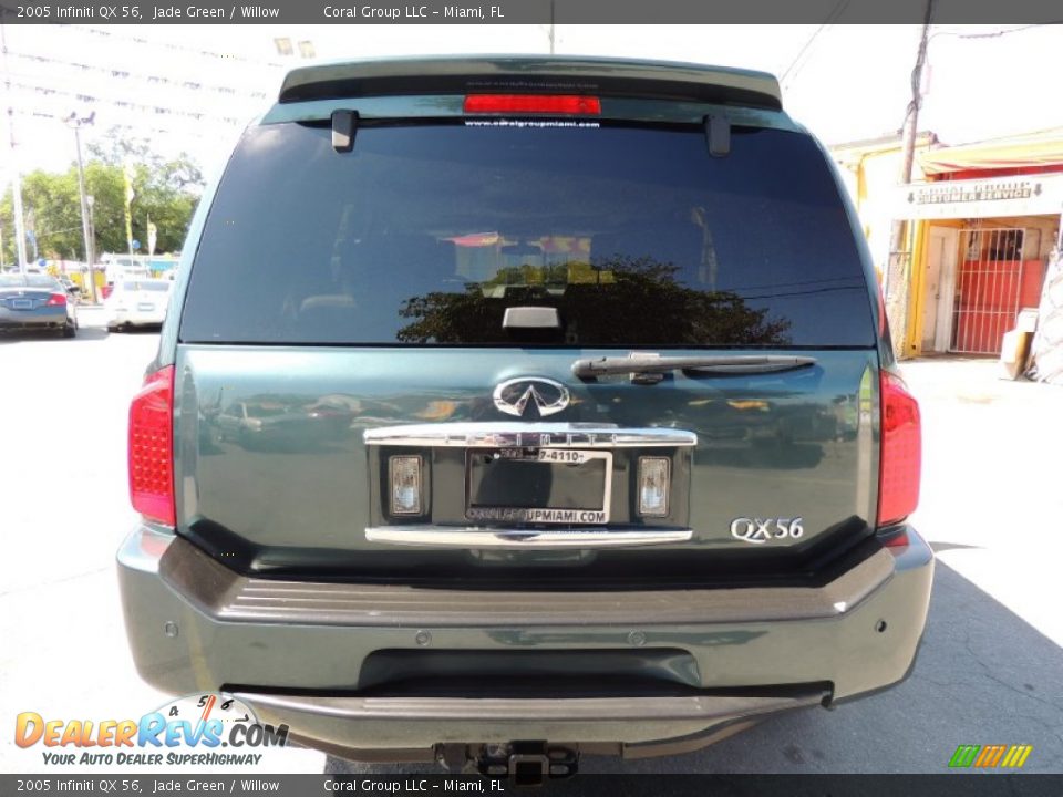 2005 Infiniti QX 56 Jade Green / Willow Photo #6