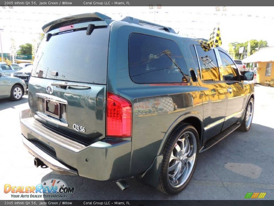 2005 Infiniti QX 56 Jade Green / Willow Photo #7