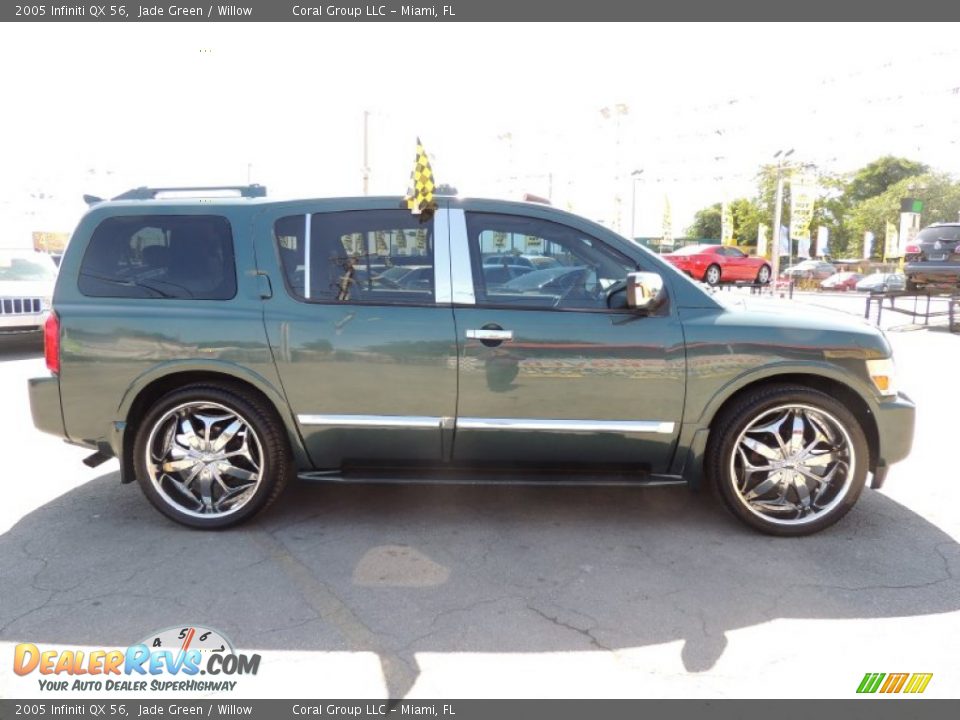 2005 Infiniti QX 56 Jade Green / Willow Photo #8