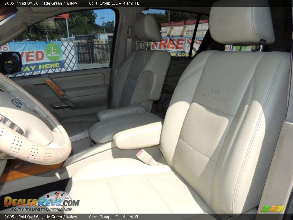 2005 Infiniti QX 56 Jade Green / Willow Photo #13