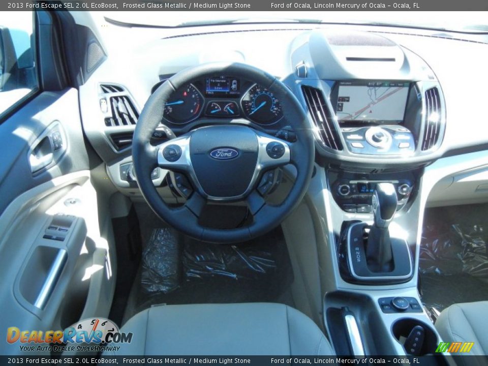 2013 Ford Escape SEL 2.0L EcoBoost Frosted Glass Metallic / Medium Light Stone Photo #8