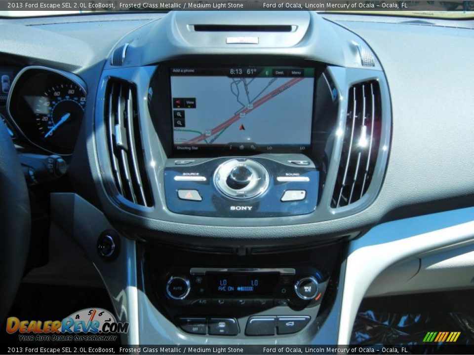 2013 Ford Escape SEL 2.0L EcoBoost Frosted Glass Metallic / Medium Light Stone Photo #10