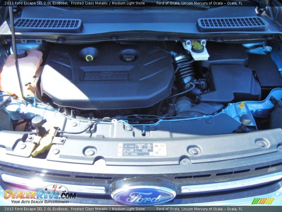 2013 Ford Escape SEL 2.0L EcoBoost Frosted Glass Metallic / Medium Light Stone Photo #11
