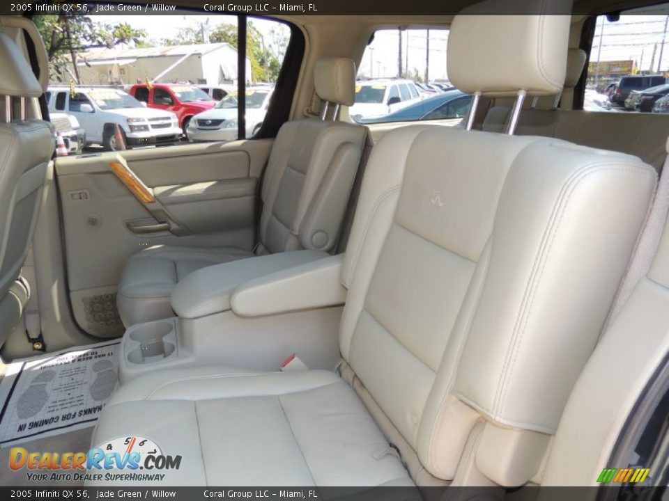 2005 Infiniti QX 56 Jade Green / Willow Photo #19