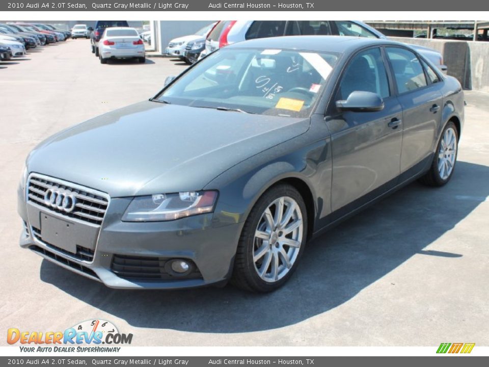 2010 Audi A4 2.0T Sedan Quartz Gray Metallic / Light Gray Photo #3